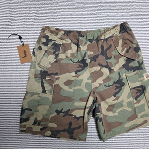 스투시 립스탑 비치 카고 쇼츠 카모 L
