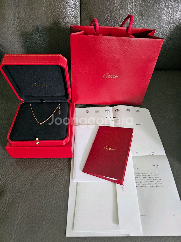 까르띠에 다무르S 목걸이(로골)새상품(9월 인상후구입)--1