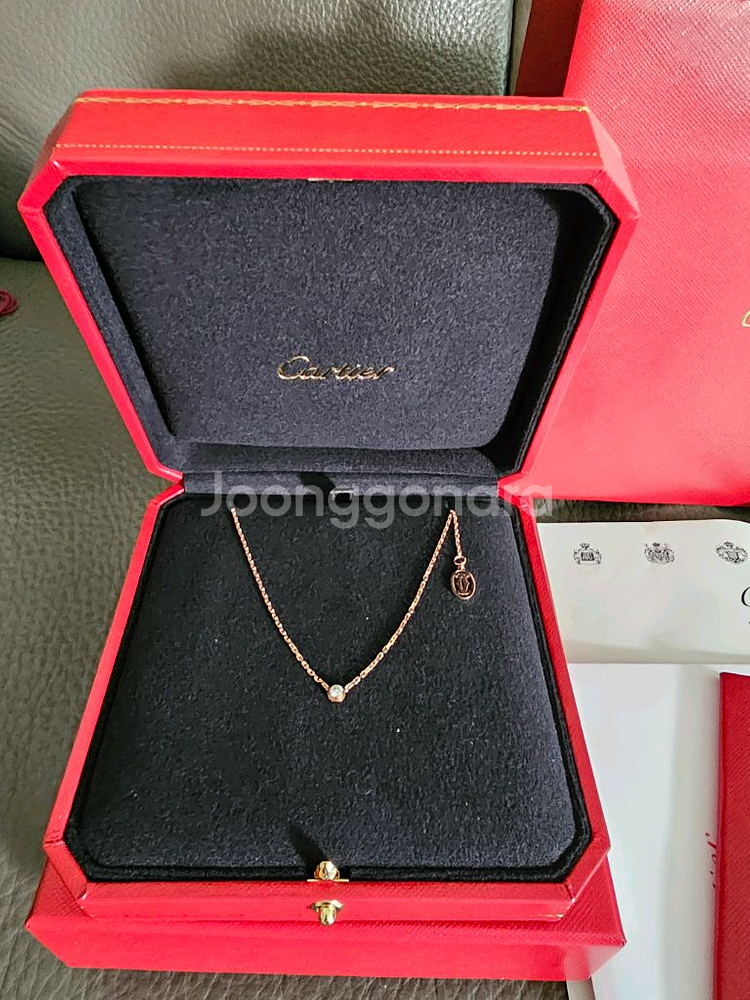 까르띠에 다무르S 목걸이(로골)새상품(9월 인상후구입)--2