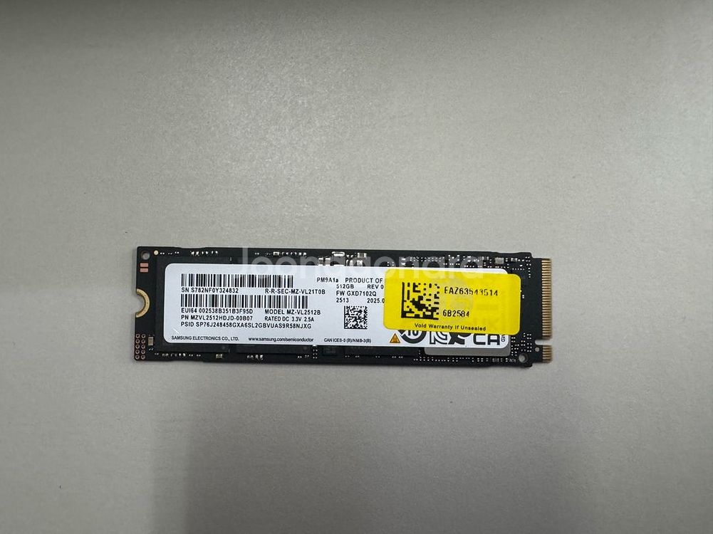 삼성 PM9A1 NVME 512GB--0