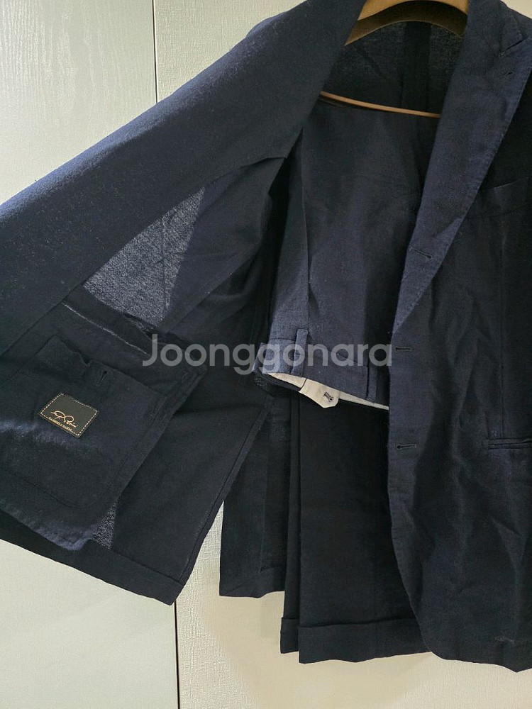 가브리엘레 파시니 라르디니 다크네이비 플란넬 수트--5