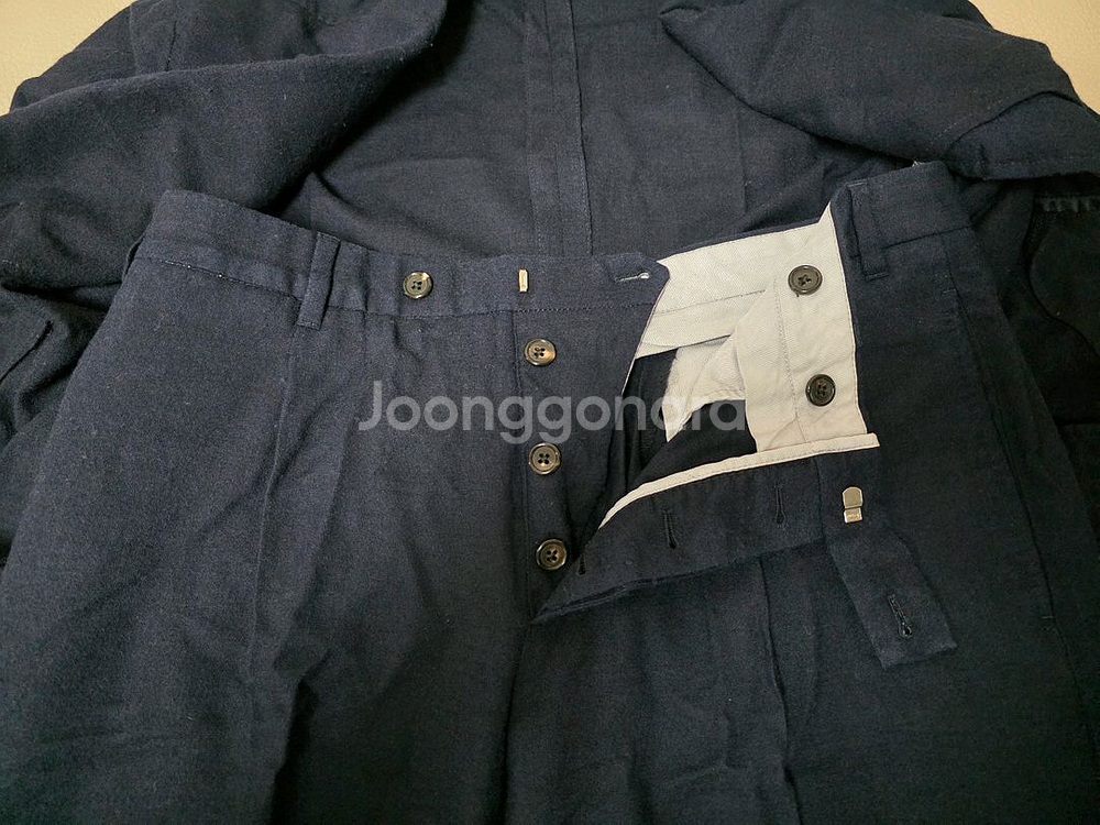 가브리엘레 파시니 라르디니 다크네이비 플란넬 수트--6
