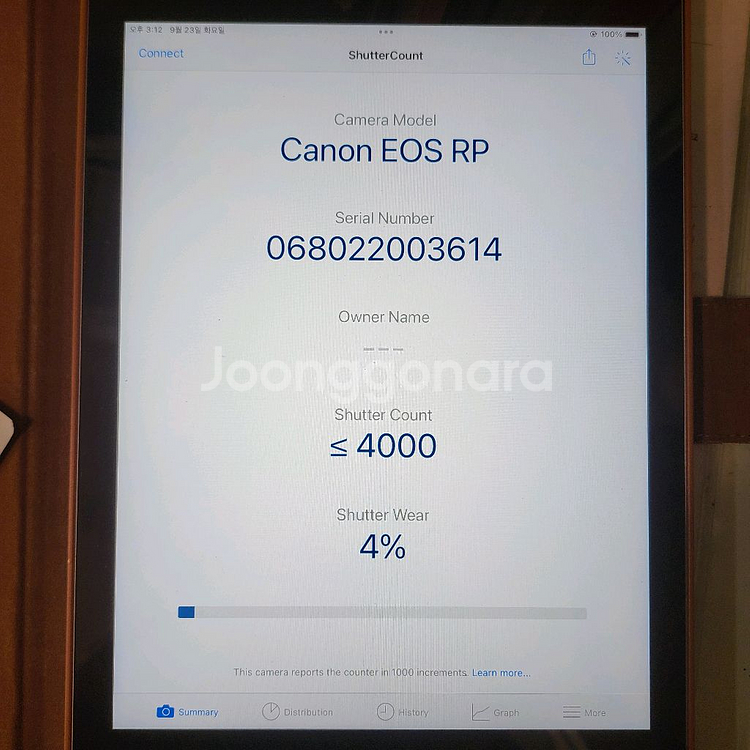캐논정품 EOS RP 바디 컷수 4천컷--1