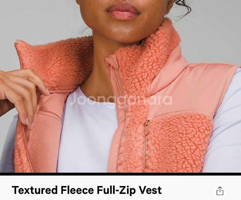 룰루레몬 베스트 Textured Fleece Vest--1