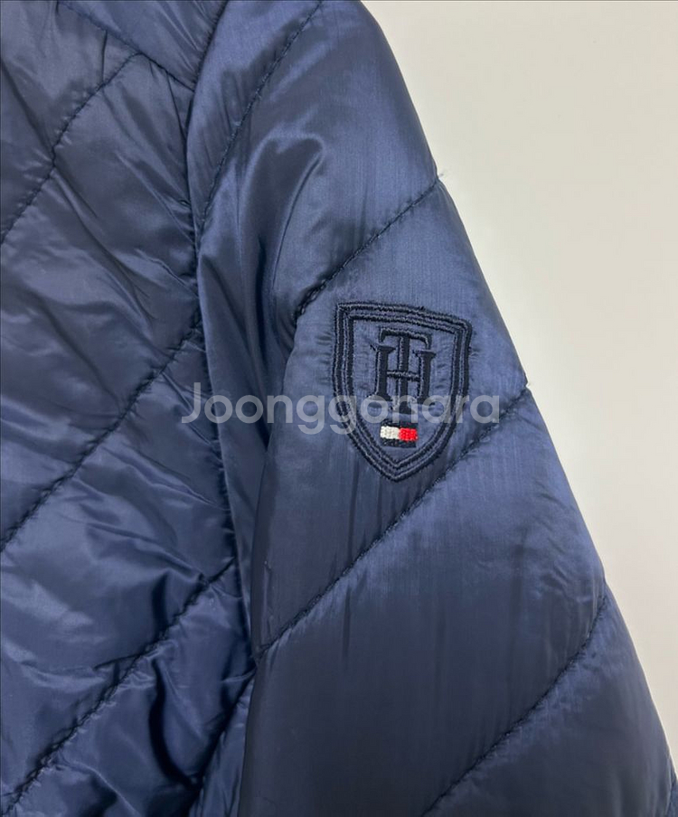 [여자 90 (S)]타미힐피거 네이비 경량 롱자켓--3