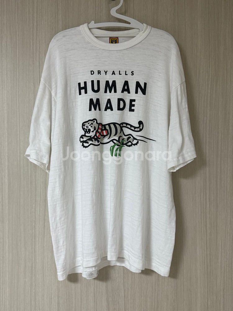 [XL] 휴먼메이드 화이트 타이거 티셔츠 화이트--1