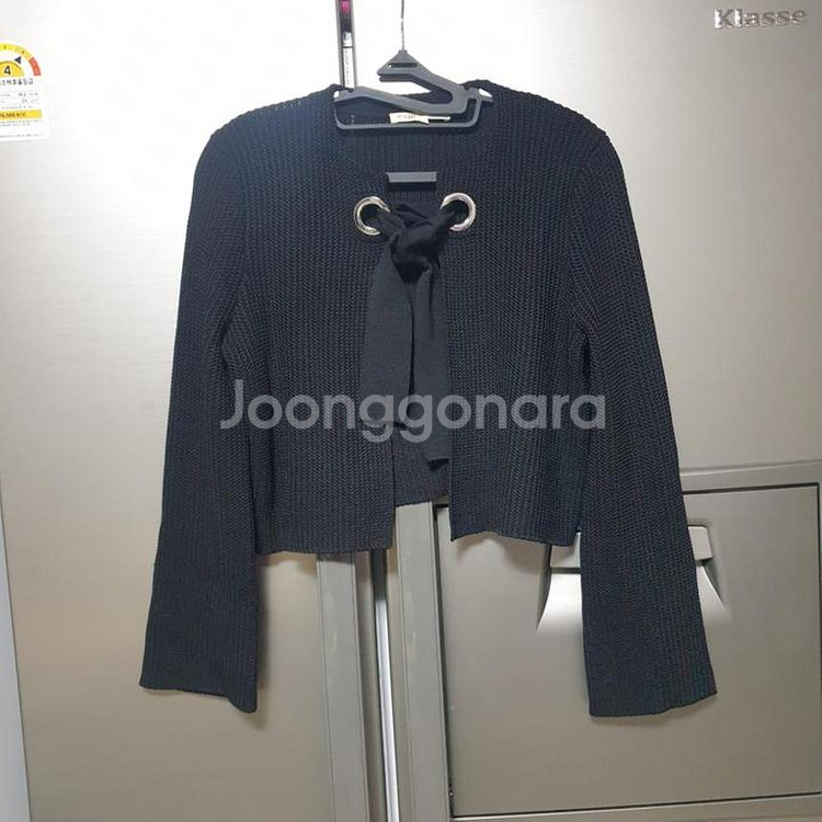 마쥬 Open Knit Tie-Front 가디건--0