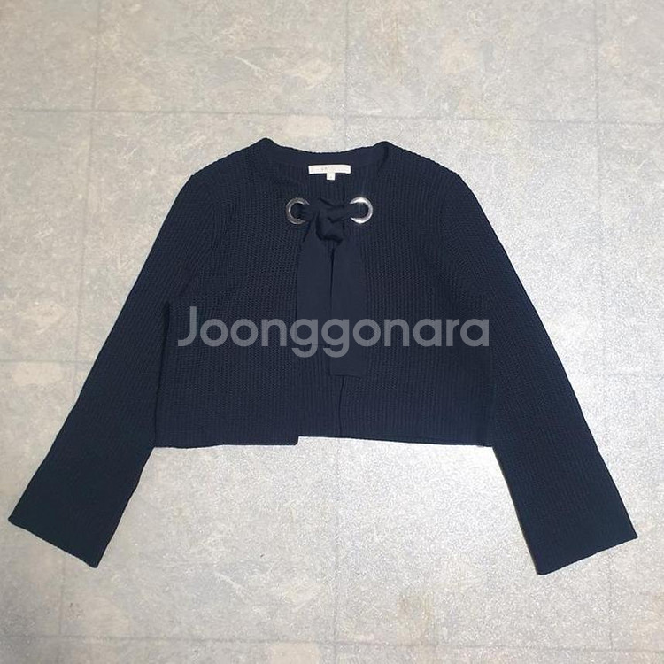 마쥬 Open Knit Tie-Front 가디건--2