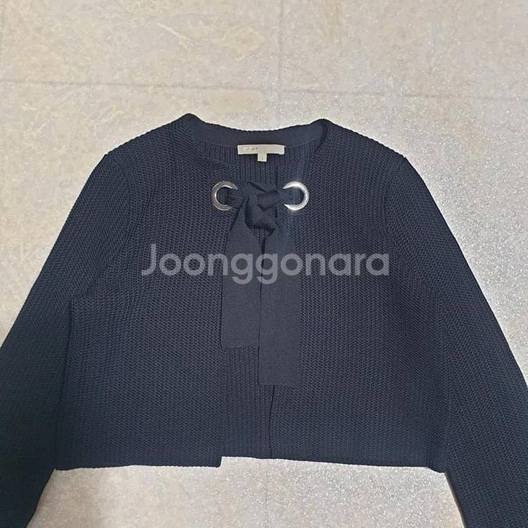 마쥬 Open Knit Tie-Front 가디건--3