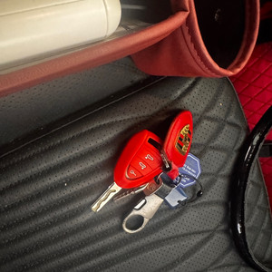 포르쉐 박스터 신형키2개+원격시동 & 버튼시동 시공