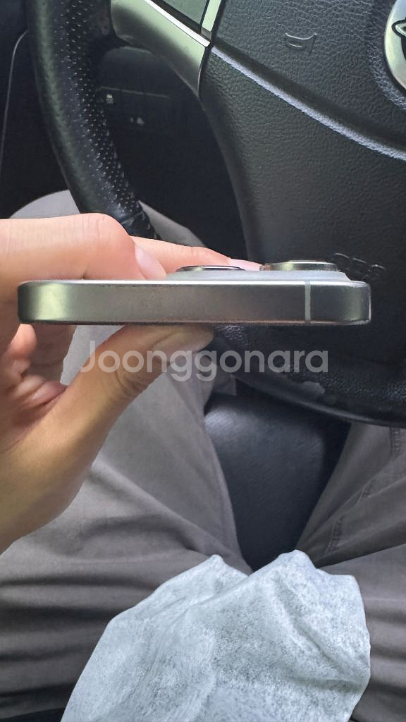 아이폰 16프로 256 네츄럴 티타늄배터리 성능 91%--2