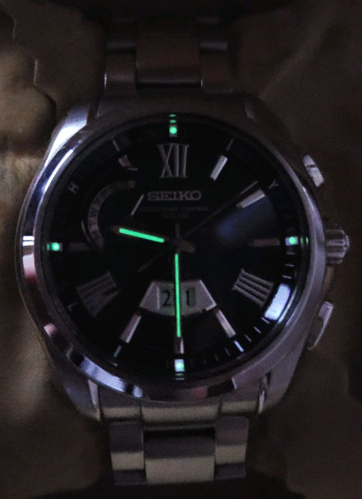 세이코 브라이츠 SAGA083 빅데이트 전파 솔라 이미지