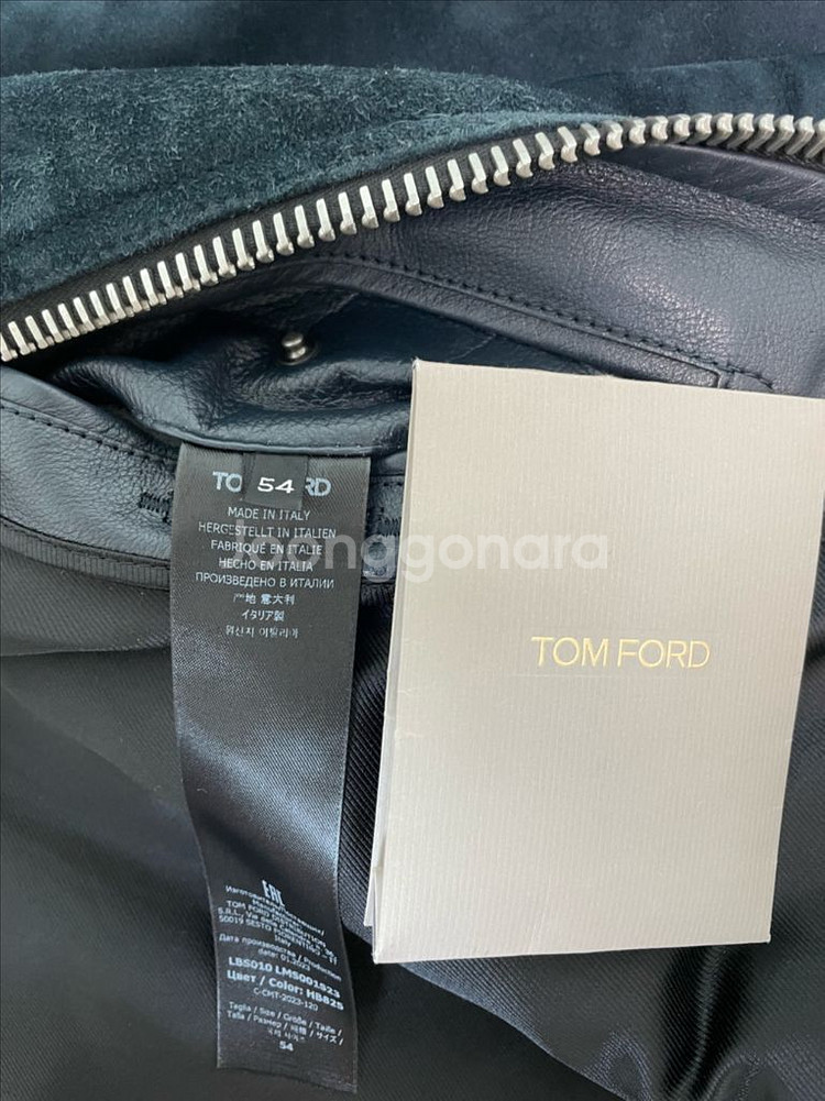 새상품 25FW 톰포드 레더 트리밍 스웨이드 자켓 54--4