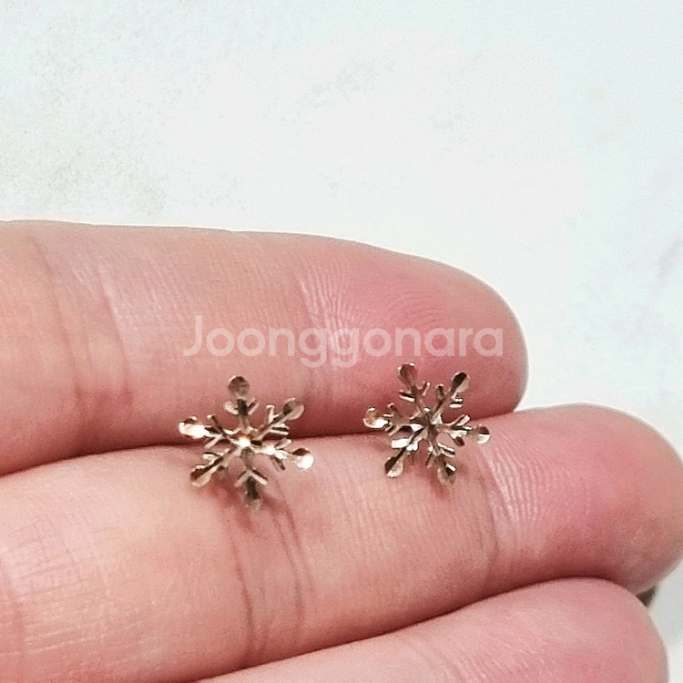 14k핑크골드 침 귀걸이 새상품--0
