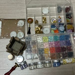 일괄)실링왁스 도구 풀세트(왁스, 스탬프, 캔들,도장등