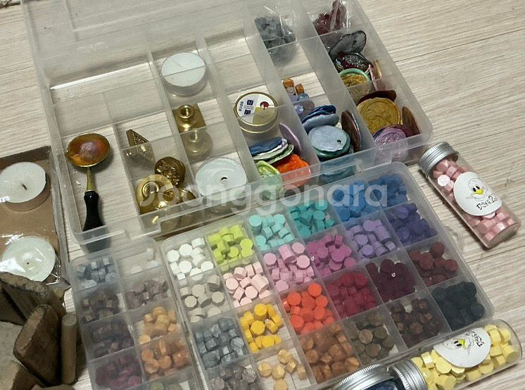 일괄)실링왁스 도구 풀세트(왁스, 스탬프, 캔들,도장등--3