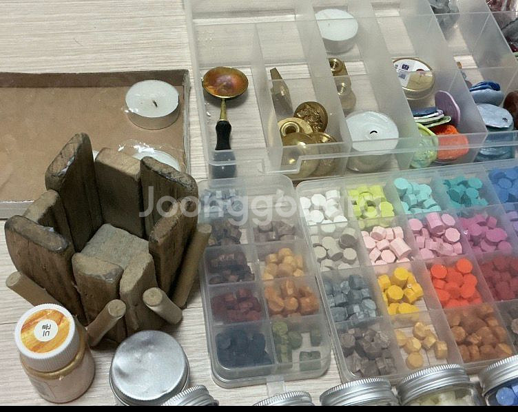 일괄)실링왁스 도구 풀세트(왁스, 스탬프, 캔들,도장등--1