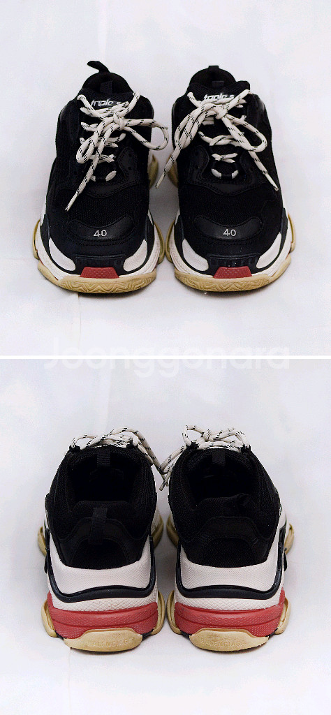 발렌시아가 트리플S 트레이너 스니커즈 브레드 (40)--1