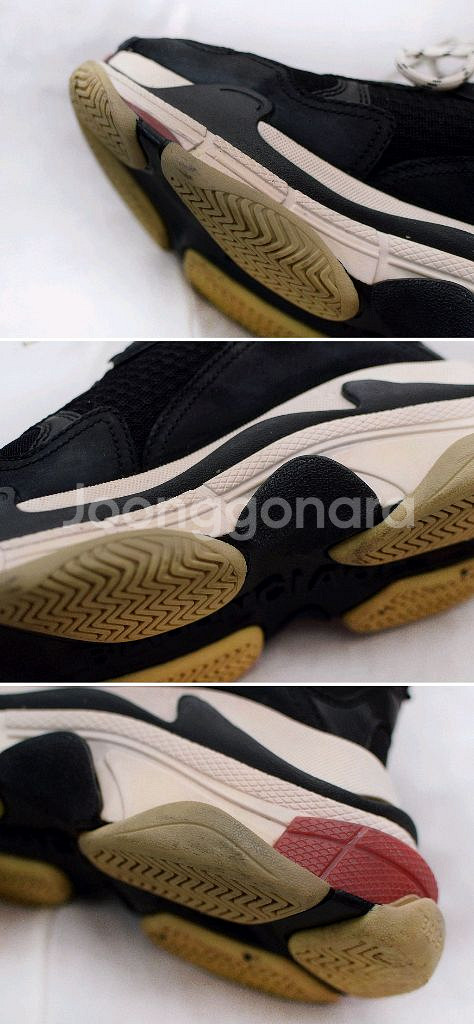 발렌시아가 트리플S 트레이너 스니커즈 브레드 (40)--7