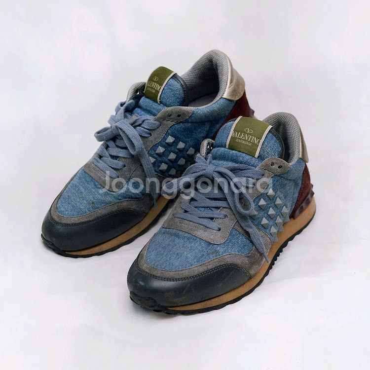 발렌티노 락러너 멀티컬러 데님 스니커즈 (39.5)--0