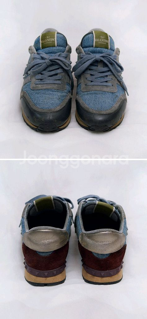 발렌티노 락러너 멀티컬러 데님 스니커즈 (39.5)--2