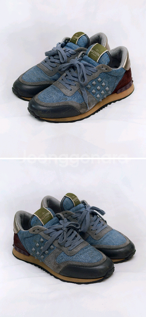 발렌티노 락러너 멀티컬러 데님 스니커즈 (39.5)--1