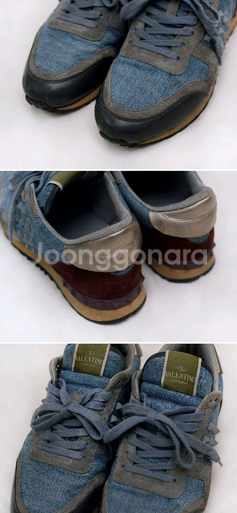 발렌티노 락러너 멀티컬러 데님 스니커즈 (39.5)--4