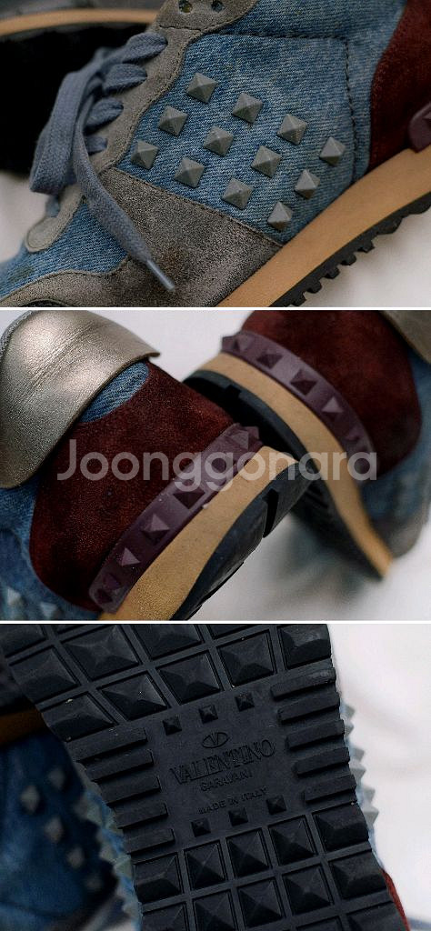 발렌티노 락러너 멀티컬러 데님 스니커즈 (39.5)--8