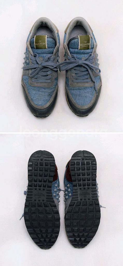 발렌티노 락러너 멀티컬러 데님 스니커즈 (39.5)--3