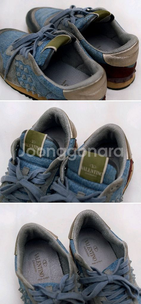 발렌티노 락러너 멀티컬러 데님 스니커즈 (39.5)--5