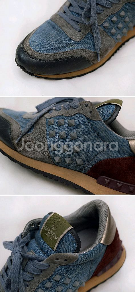 발렌티노 락러너 멀티컬러 데님 스니커즈 (39.5)--6