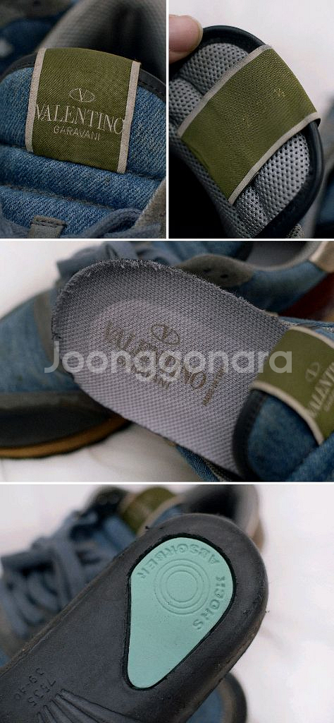 발렌티노 락러너 멀티컬러 데님 스니커즈 (39.5)--9