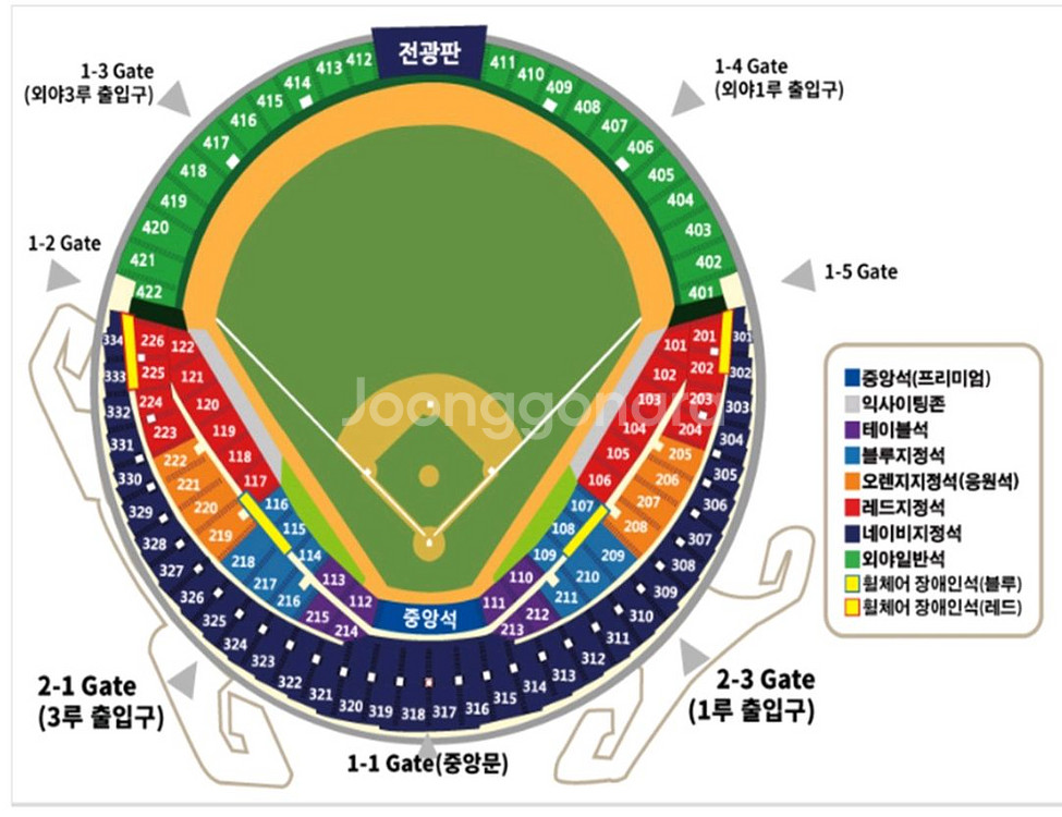 9/27 두산베어스 1루 오렌지석 2연석--0