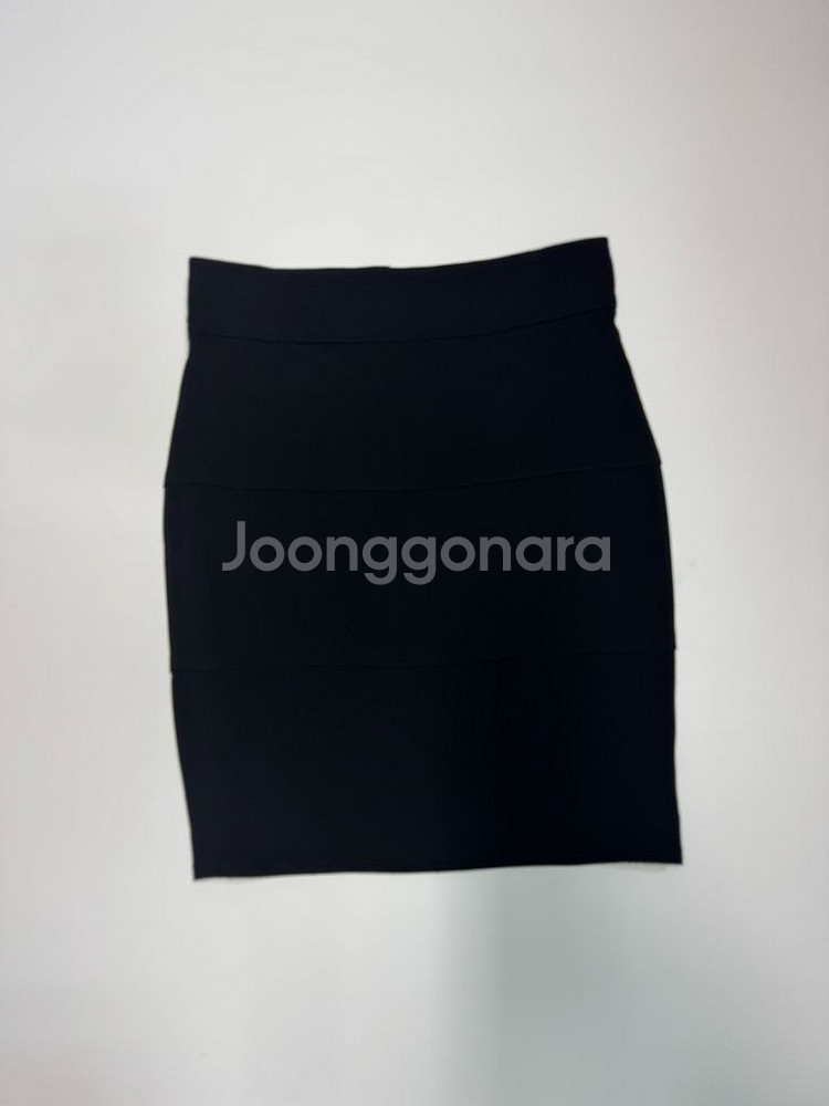 여성 모조에스핀 블랙 고급 스커트 치마--0
