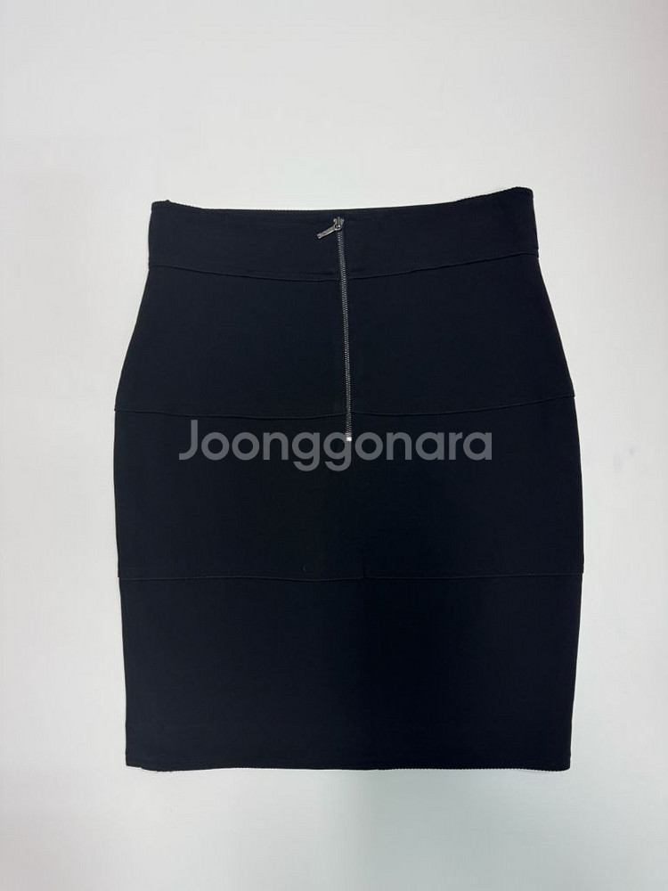 여성 모조에스핀 블랙 고급 스커트 치마--1