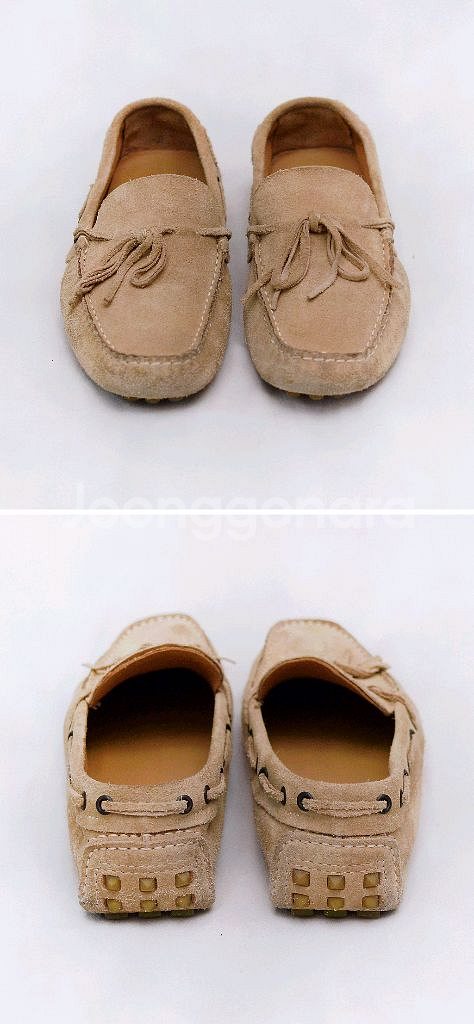 발렌티노 스웨이드 레더 로퍼 보트슈즈 (39.5)--2