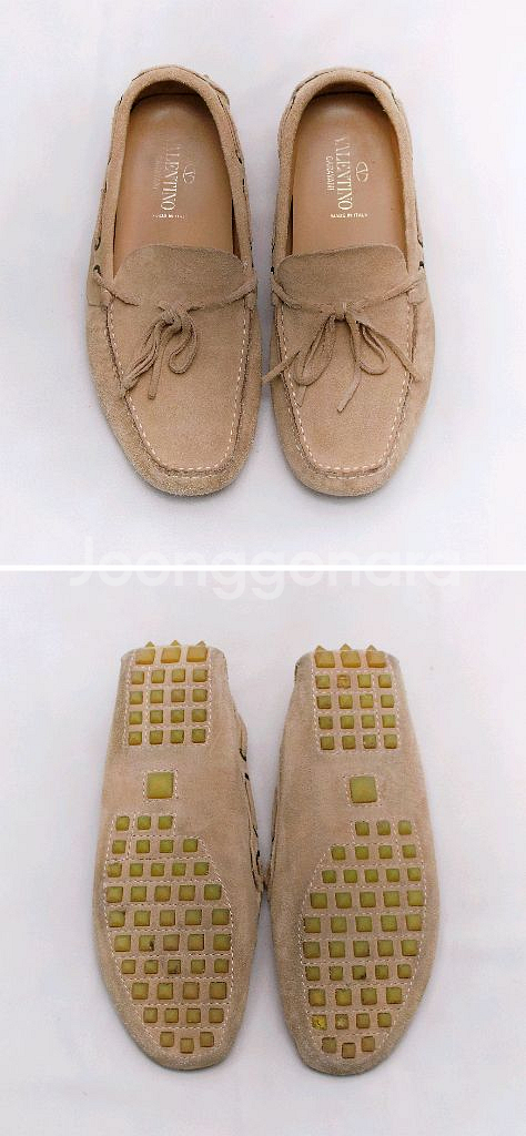 발렌티노 스웨이드 레더 로퍼 보트슈즈 (39.5)--3