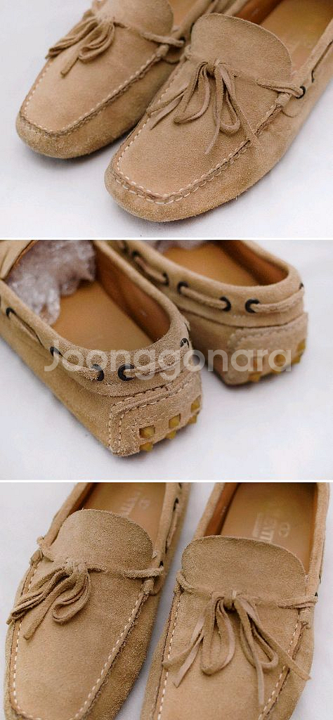 발렌티노 스웨이드 레더 로퍼 보트슈즈 (39.5)--4