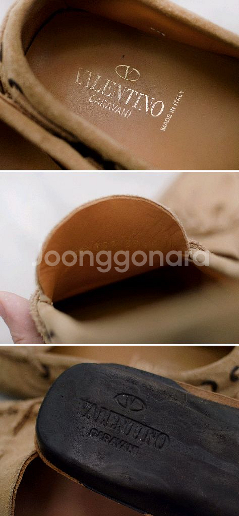 발렌티노 스웨이드 레더 로퍼 보트슈즈 (39.5)--9