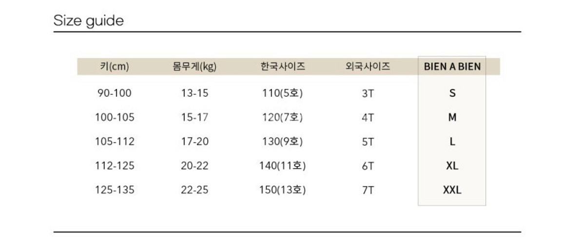 아동 패딩 점퍼 비엔어비엔 자켓 xxl--9