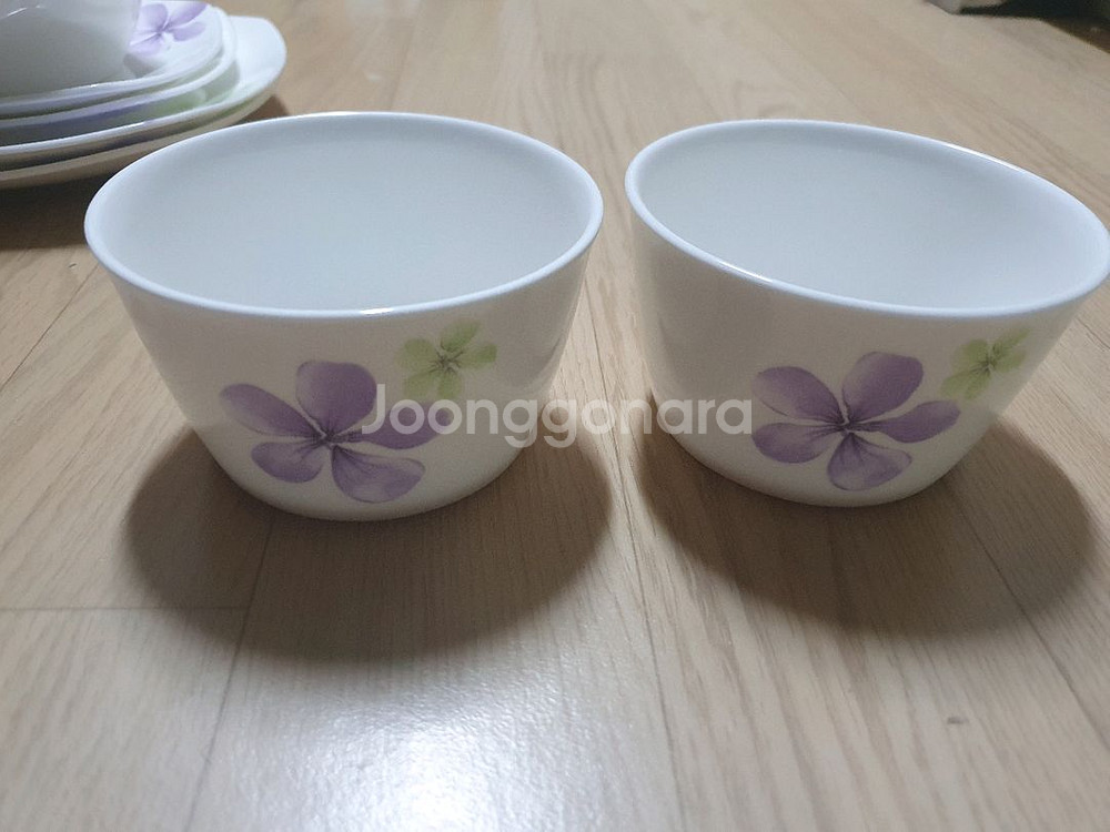 본차이나 식기 도자기 밥 공기 국 대접 접시 꽃무늬--0