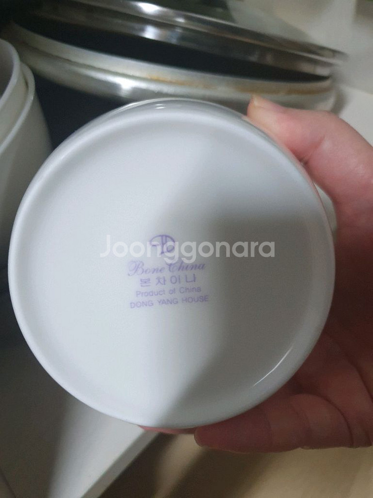 본차이나 식기 도자기 밥 공기 국 대접 접시 꽃무늬--5