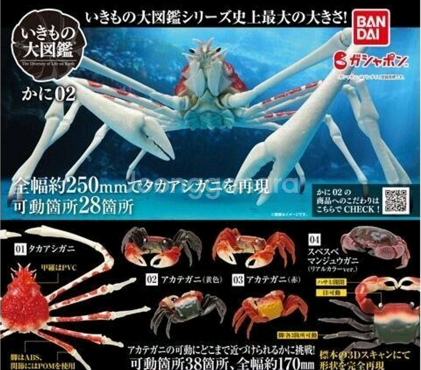 반다이 생물대도감 게 2탄 풀세트 판매합니다--0