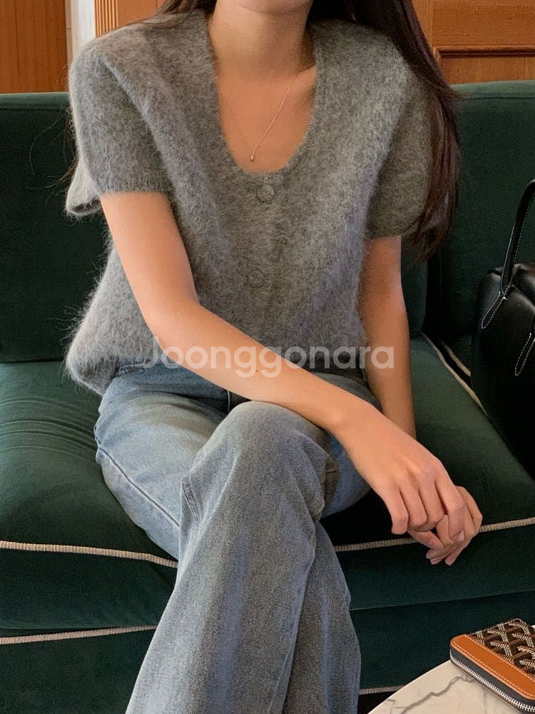 모아니 알파카 니트 가디건/ 낫띵리튼 리에뜨 타낫 문달--0