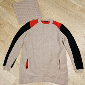 나이스클랍 니트, 넥워머 세트 팔아요~