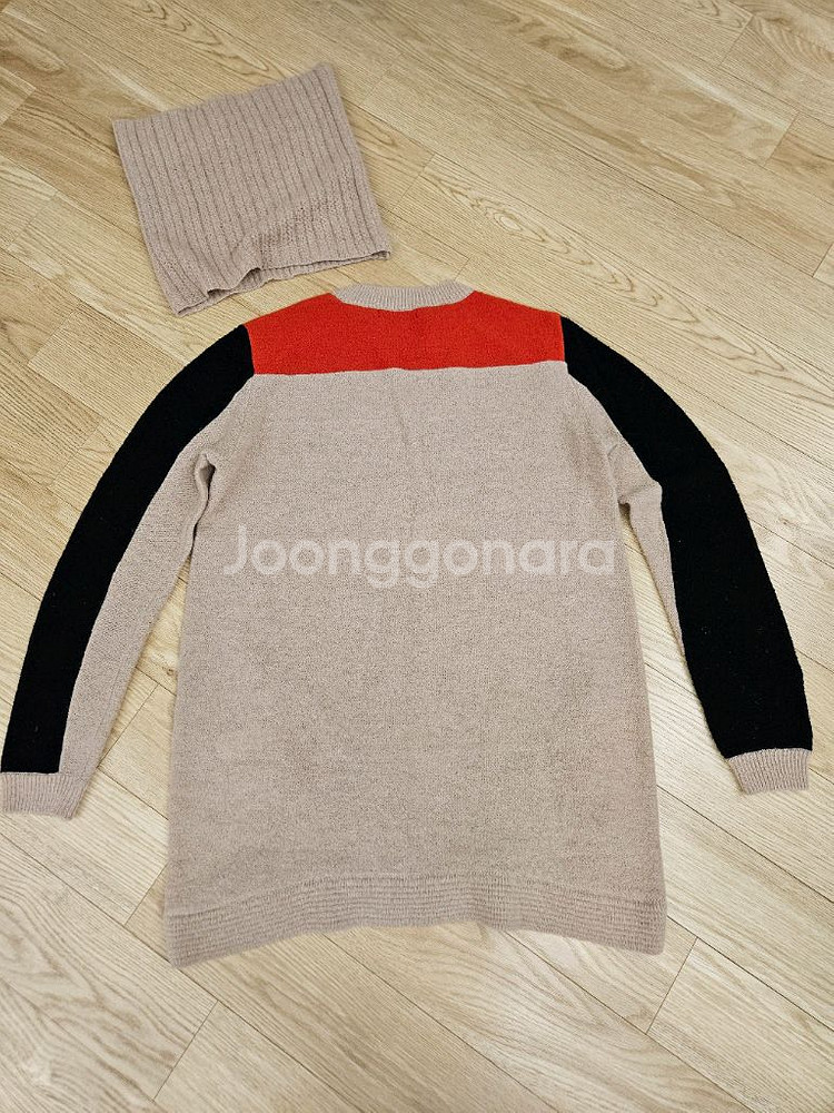 나이스클랍 니트, 넥워머 세트 팔아요~--1