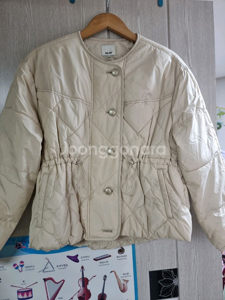 자주* 허리스트링 간절기 자켓 S--0