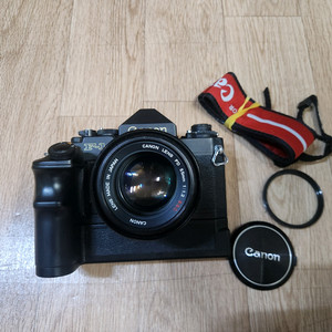 캐논 뉴 F-1바디및 55mm F1.2 렌즈 + 모터드