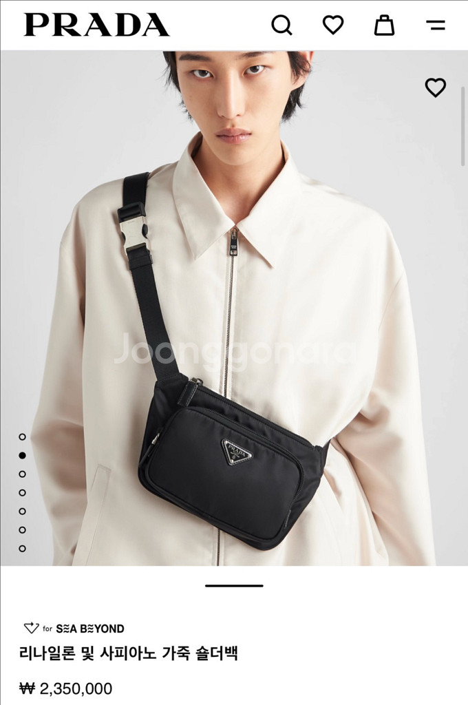 프라다 2VH128 2DMH F0002 크로스백 미니백--0