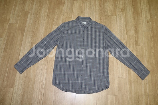 (100)빈폴/그레이네이비 체크셔츠--0